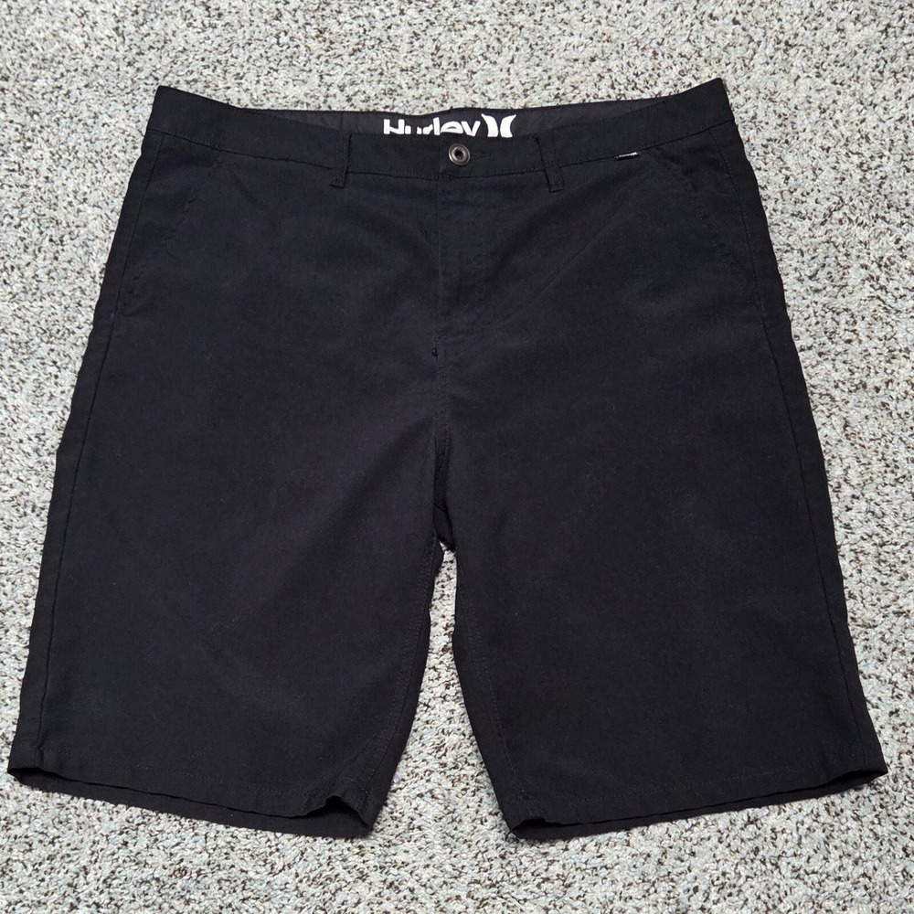 Hurley Hybrid Shorts Casual Comfort Walking Black Size 36